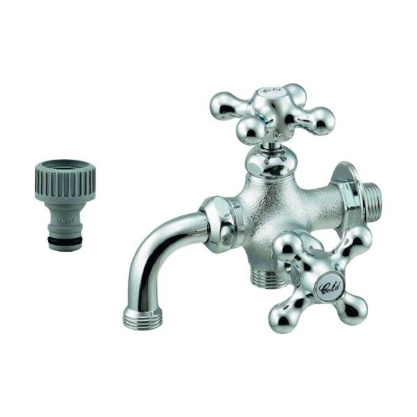 カクダイ(KAKUDAI) ガーデン用万能ホーム双口水栓 704-116-13 1個...