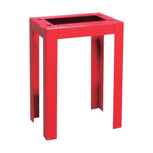 ステンレス製 10型1本用 『B-1』『C-1』消火器ボックス(格納箱)用アングル架台(単体) レッド 25AGB1SU 1台