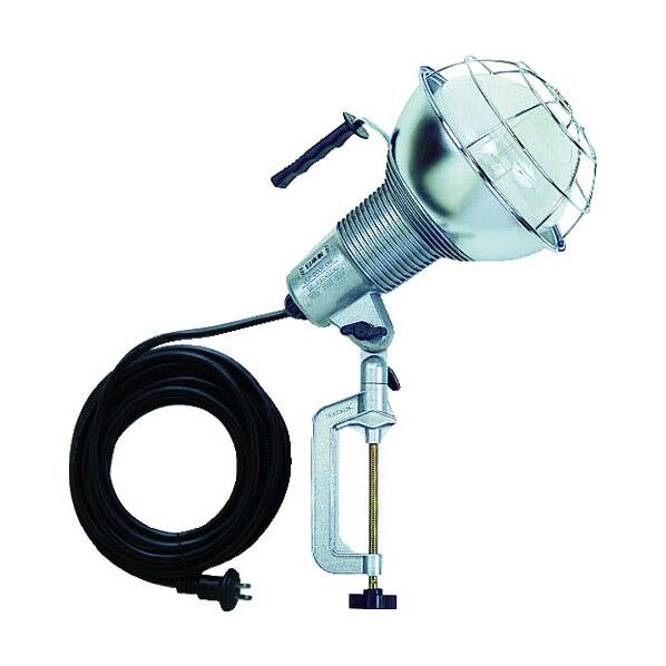 ハタヤ防雨型水銀作業灯バラストレス水銀ランプ300W100V5mバイス付