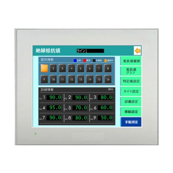 専用表示器GP4401TAD-IRS(絶縁抵抗監視装置IRSオプション)