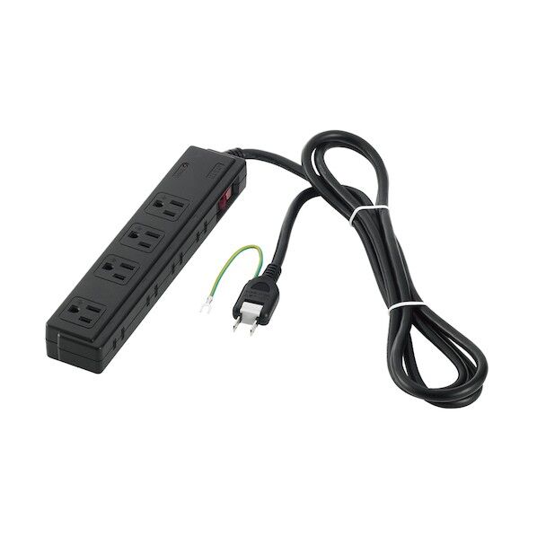 バッファロー 2/3ピン式電源タップ 4+4個口タイプ 雷サージ防止/集中スイッチ付 2m ブラック BSTAPSDC820BK 1点...
