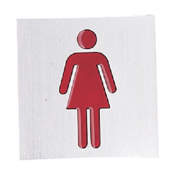 サインプレート 女 ワインレッド