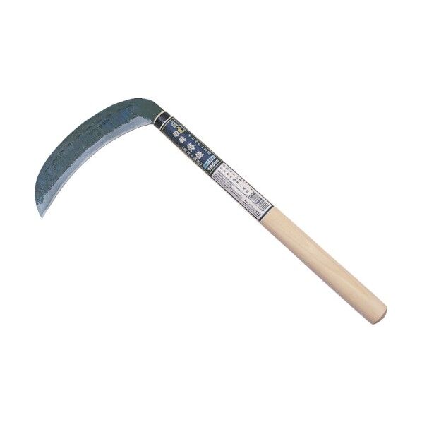 闘虎 鍛練薄鎌 (両刃・鋼付) 180mm 全長:410mm #1867 1