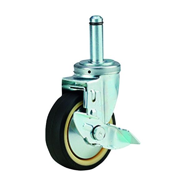 エレクター 打ち込み単独キャスター ウレタン車 S100U 1台...