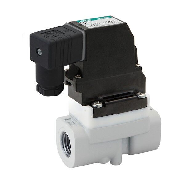 圧縮空気用パイロット式2ポート電磁弁 アルミボディ