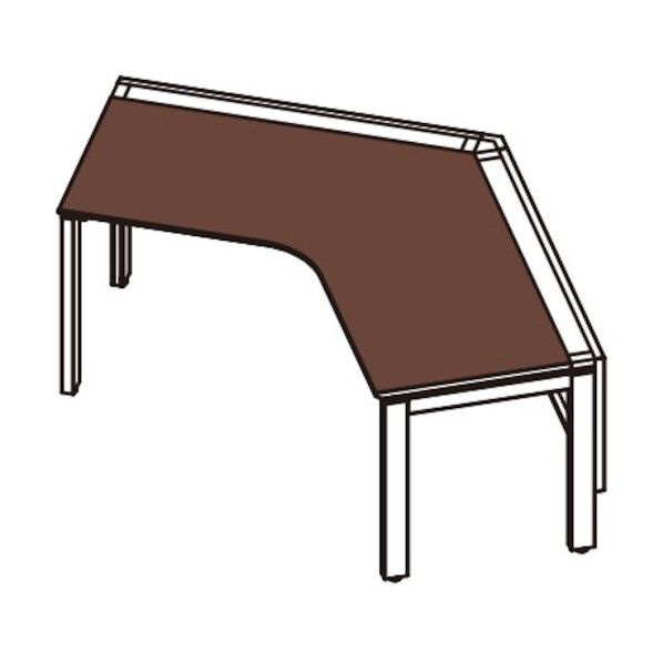 FREI 120°ワークテーブル オープン脚 基本セット FRL-S-1212WT 7 DW/OW 175213 1点