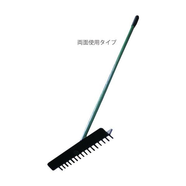 樹脂製(柄 アルミ製)バンカーレーキIII型(両面タイプ) III型 54BR03A-12P 12個