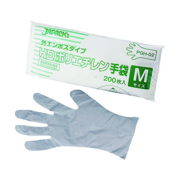 HDポリエチレン手袋 S PGH-01 200枚