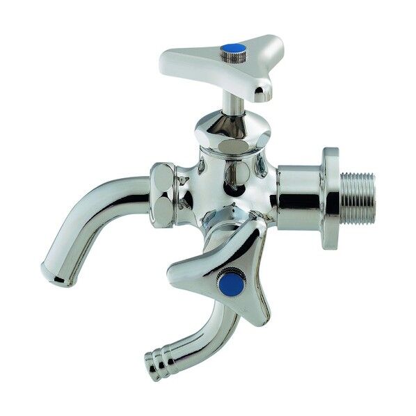 万能ホーム双口水栓(送り座つき)