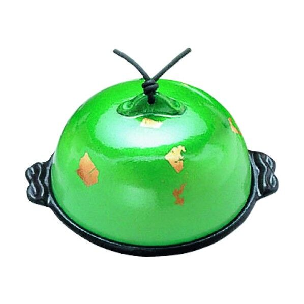 アルミ高瀬陶板鍋 金彩・緑 大 QTU351 1個