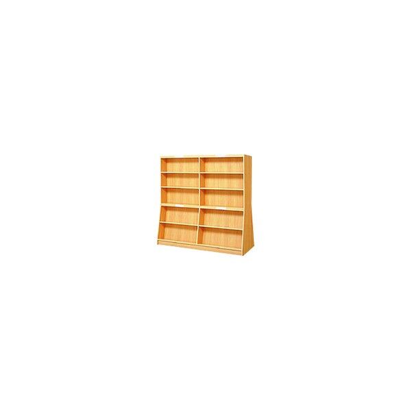 プラス 23003)傾斜書架(両面型) TJ-A25KR 1点