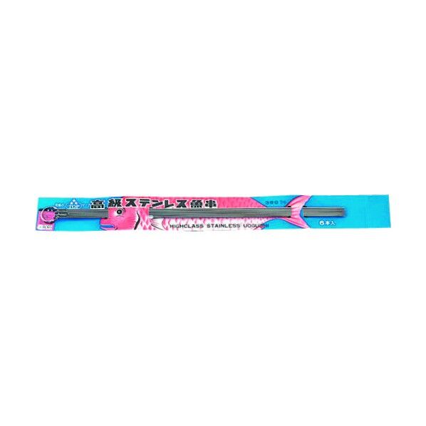 18-0台紙付魚串(6本組) 180mm DSK06180 1個