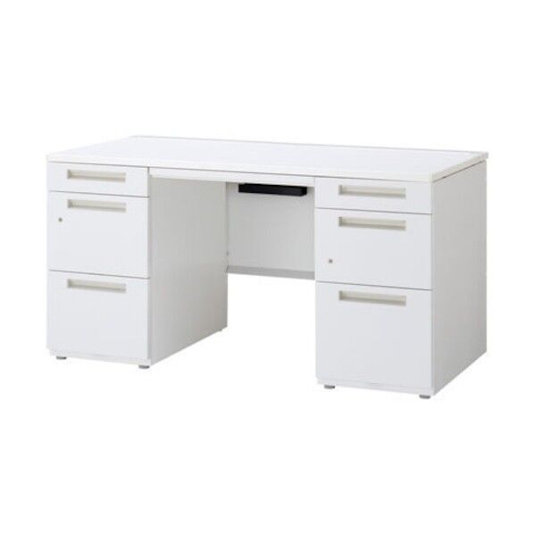 デュエナ Kタイプ 両袖机 A4-3段＋B4-3段タイプ DUK-166-A3.B3 SW/OW 155641 1点