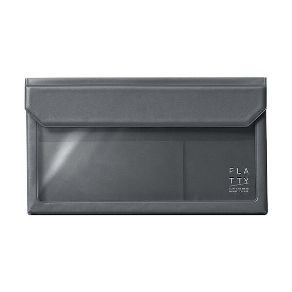フラッティ 封筒サイズ ダークグレー 5362 1冊