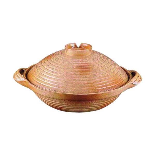 アルミ 電磁用手造り土鍋 楽鍋(新幸楽) 24cm QDN1124 1個