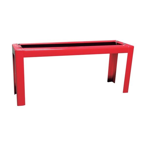 ステンレス製 20型3本用 『A-3』消火器ボックス(格納箱)用アングル架台(単体) レッド 25AGA3SU 1台