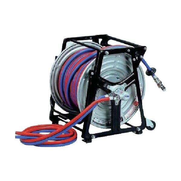 77ガスリール φ7.1特殊合成ゴム製ツインホース(逆火防止器付)