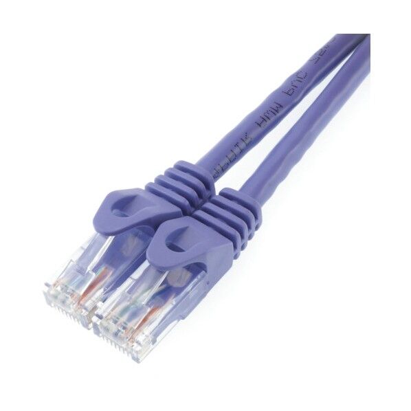 LANケーブル UTP カテゴリー6A 1m パープル LC10-511RB 1本