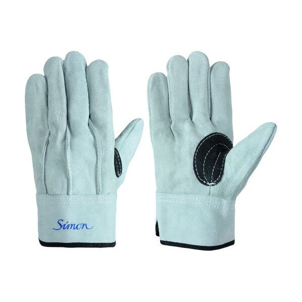 牛床革手袋107AAA黒銀当L寸