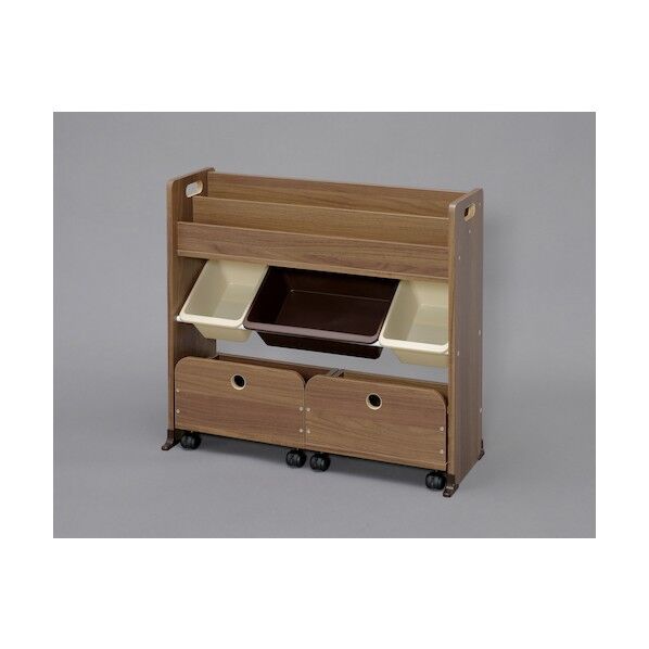 収納カートトイハウスラック ウォールナットブラウン STHR-13 1個