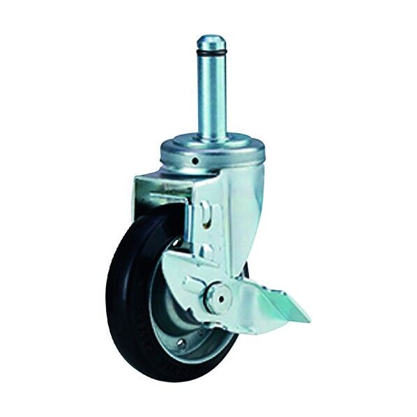 打ち込み単独キャスター 導電性ゴム車