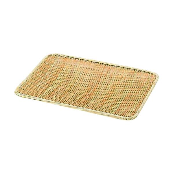 竹製 角盆ざる(佐渡製) 21cm ABV31007 1個