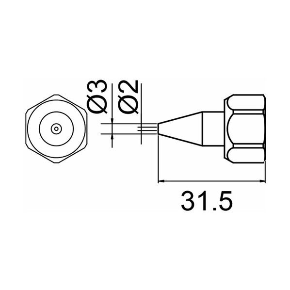 ノズル 袋ナット付 806用