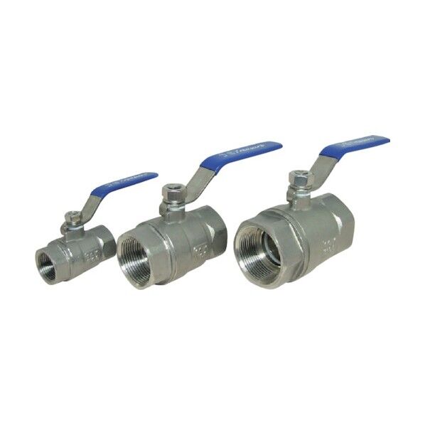 ステンレス製 フルボア型ボールバルブ 1/2(15A) 48BV015SU 1個