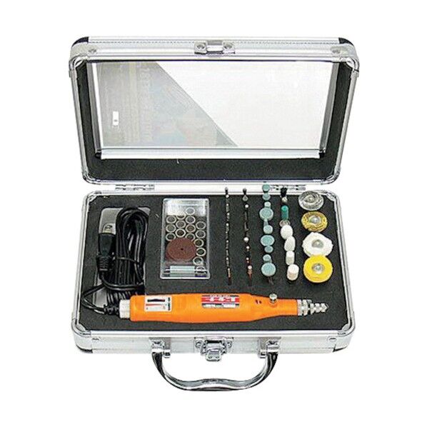 85P リューターセット ブラック ルーター・φ25mm×165mm/ケース・220mm×160mm R-5850 1つ