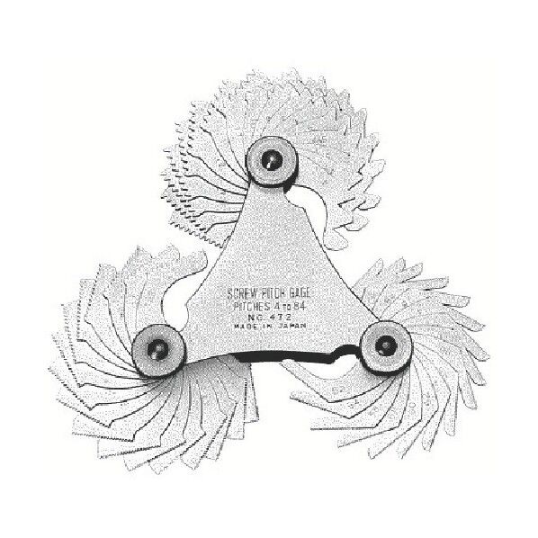 スクリューピッチゲージ(アメリカンスタンダードユニファイ60゜)