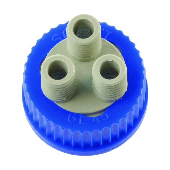 ねじ口びん3ポートキャップ 017270-2A 2個