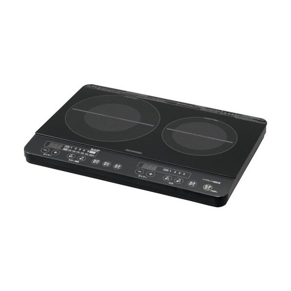 2口IHコンロ ブラック
