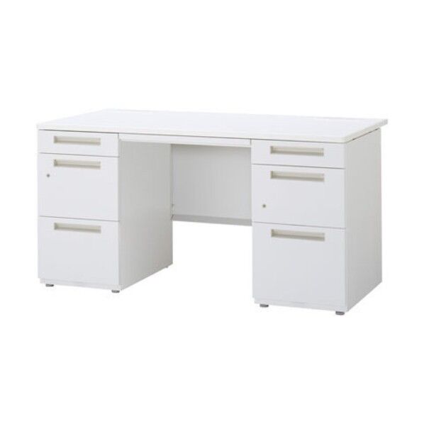 デュエナ Sタイプ 両袖机 A4-3段＋B4-3段タイプ DUS-167-A3.B3 SW/OW 155001 1点