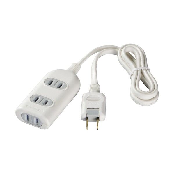 バッファロー 2ピン式電源タップ 3個口タイプ シャッター付 5m ホワイト BSTAPSH2350WH 1点