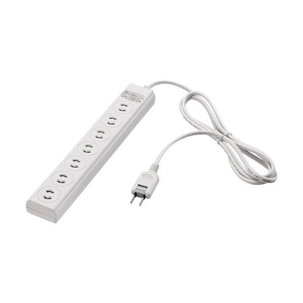 バッファロー 2ピン式電源タップ 7個口 2m ホワイト 集中スイッチ付 BTMWSKL2720WH 1点...