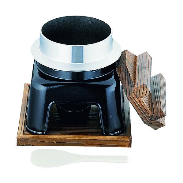 SAてん火フッ素加工釜めしセット QKM51 1個