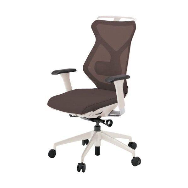 セクアチェア ハイバック ベースカラーWW アジャスタブル肘 ハンガー付 張地 チョコレートブラウン