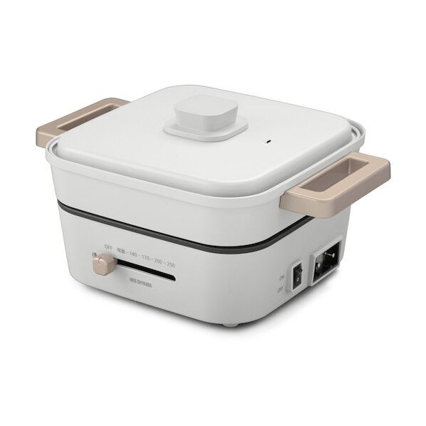 グリルなべ 3枚プレート ライトグレー IGU-P3-H 1個