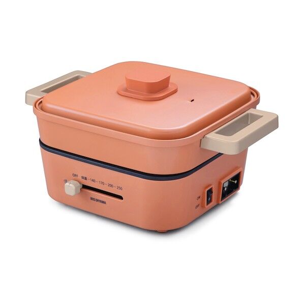 グリルなべ 3枚プレート オレンジ IGU-P3-D 1個