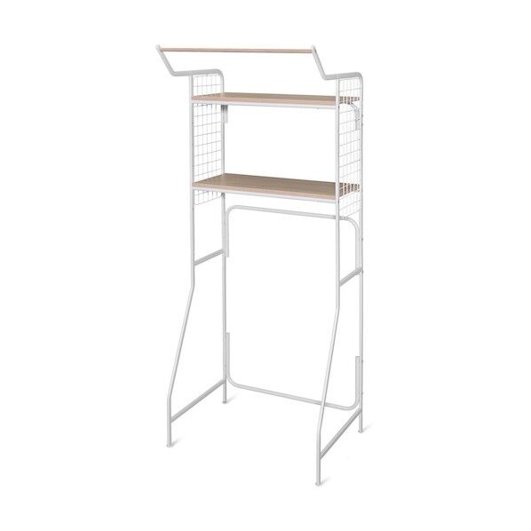 ハンガーバー付き スタイルランドリーラック ホワイト HSLR-695 1個