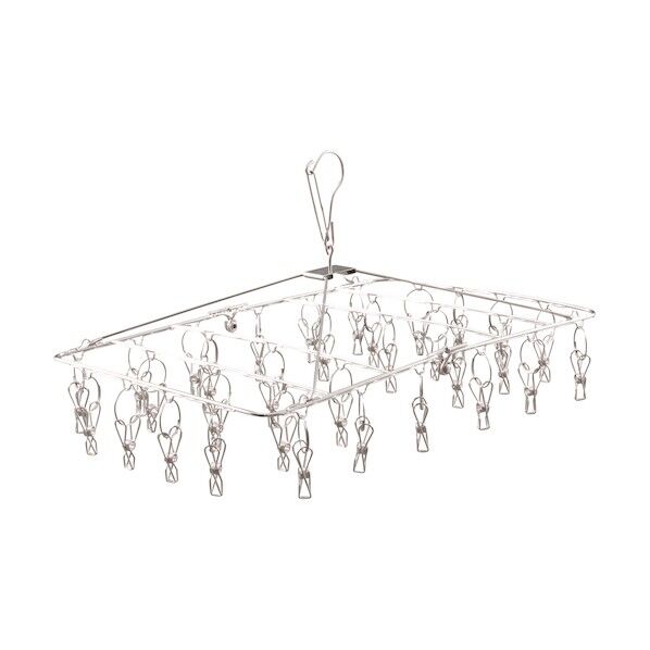 ステンレス室内物干し3段