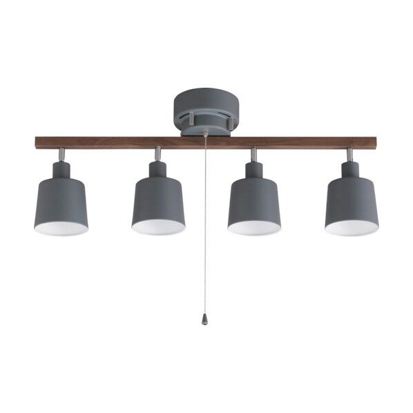 4灯シーリング ストレート ウッド/グレー CE4LA-20S-UH 1台