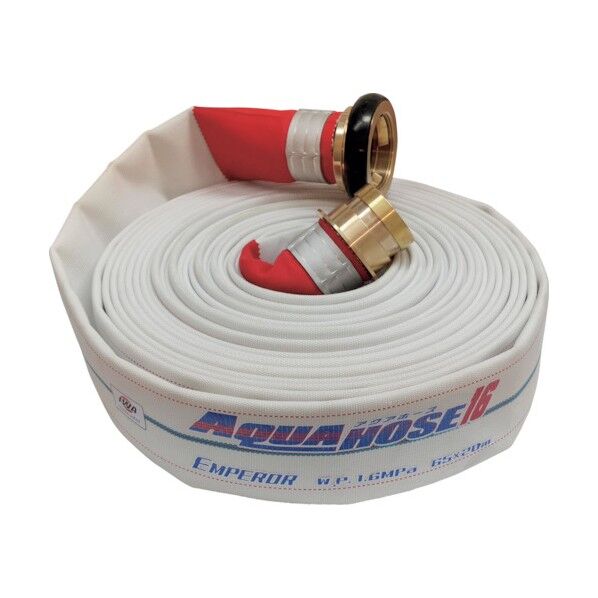 散水/消防用 1.3MPa ホース『エンペラー』(内面ゴム引) 黄銅製町野式金具付(銅線巻)