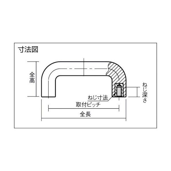 丸型取手 アーチグリップ (フェノール樹脂)