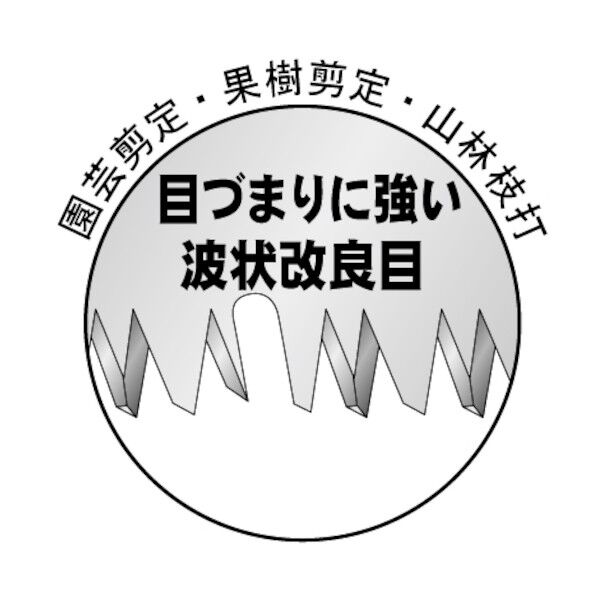 オオカミ サヤ付剪定鋸 荒目 1個