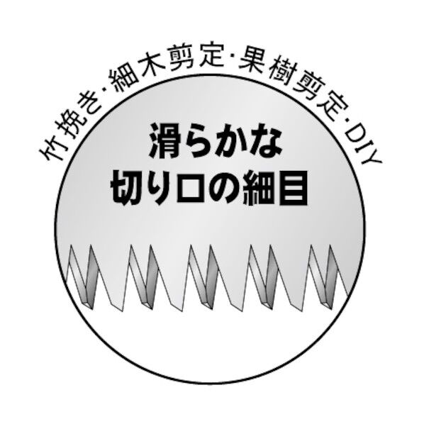 オオカミ サヤ付剪定鋸(細目) 400mm #3185 1個