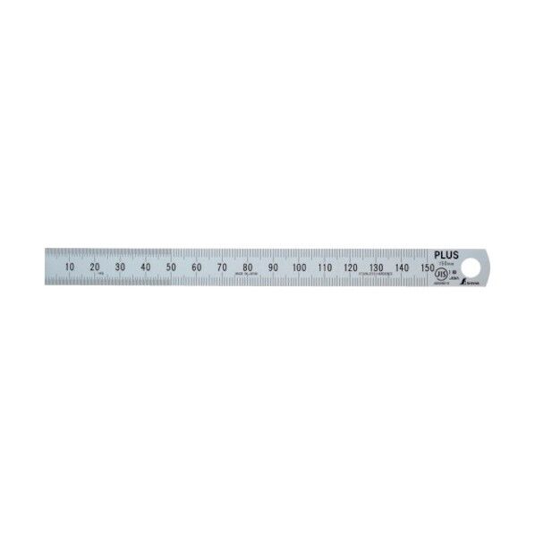 ステンレス直尺 15cm×0.5mm厚 シルバー 1本