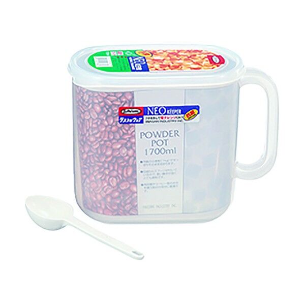 ネオキーパーパウダーポットスプーン付192×106×1491.7L B-1878NE 1