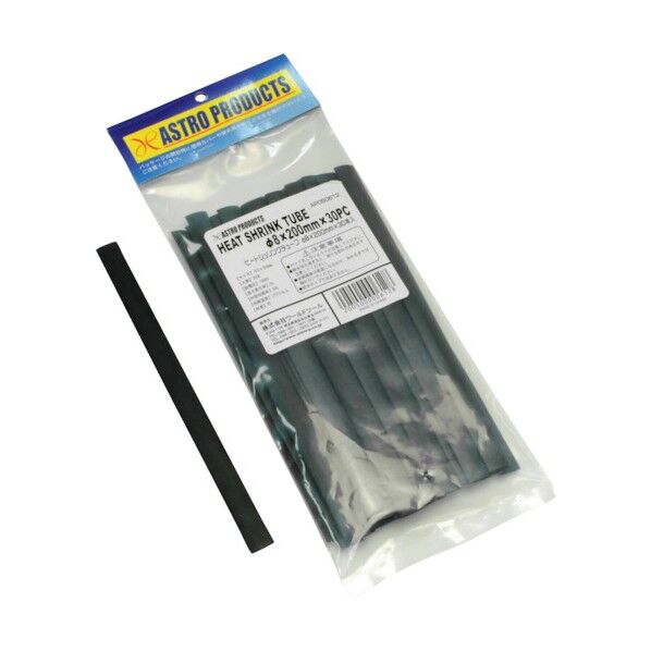 ヒートシュリンクチューブ 30本 8X200mm 05-06128 1点
