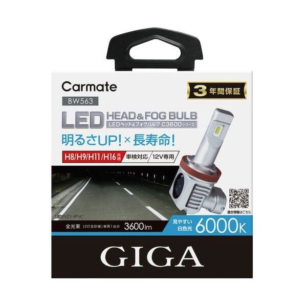BW563 GIGA LEDヘッド&フォグバルブ BW563 1点